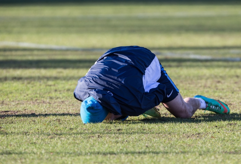 Тренировка перед матчем,  «ПСВ» — «Зенит»