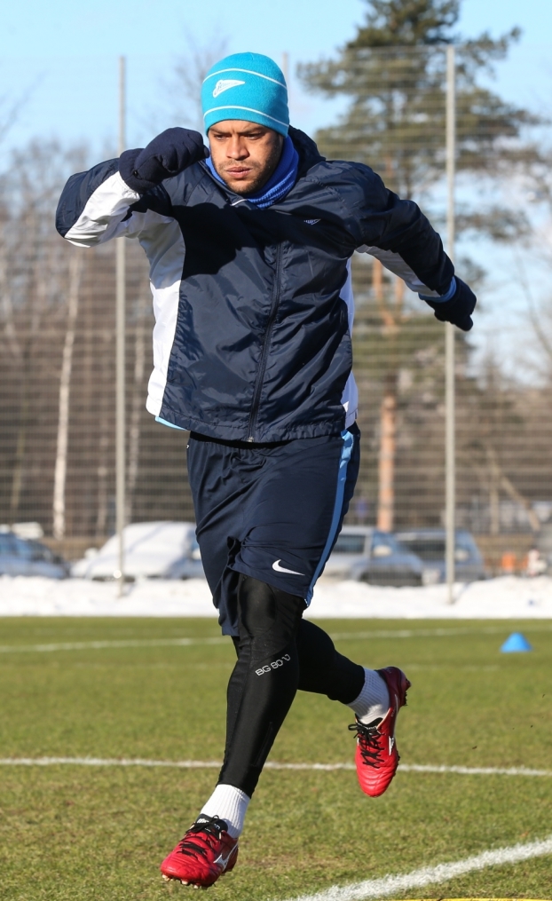 Тренировка перед матчем,  «ПСВ» — «Зенит»