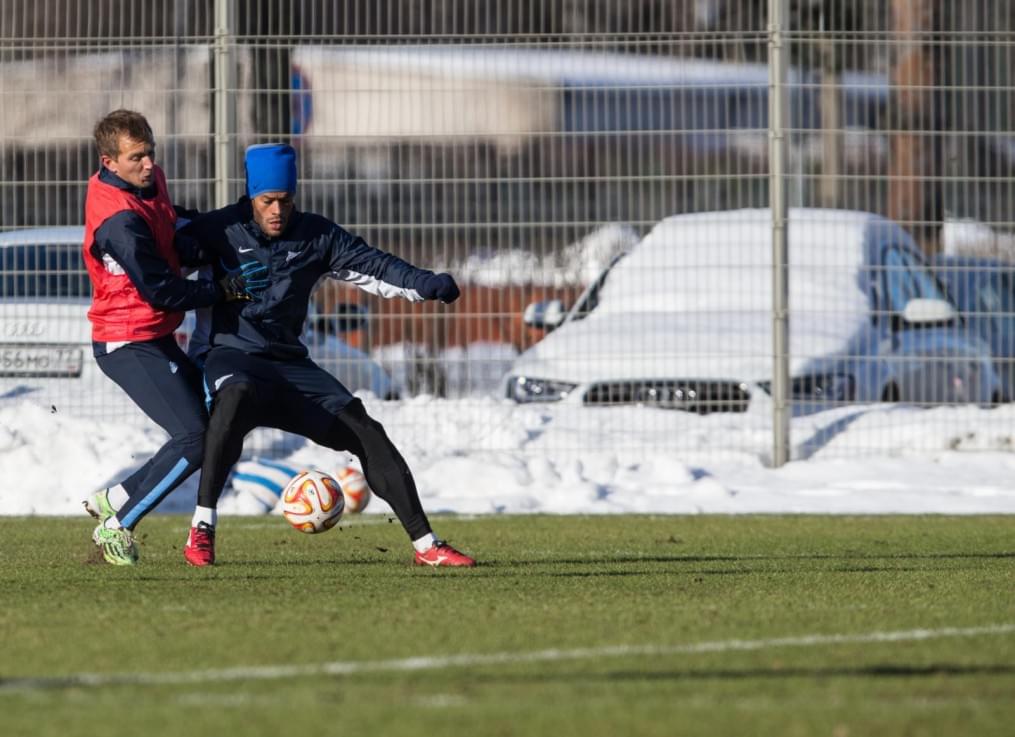 Тренировка перед матчем,  «ПСВ» — «Зенит»
