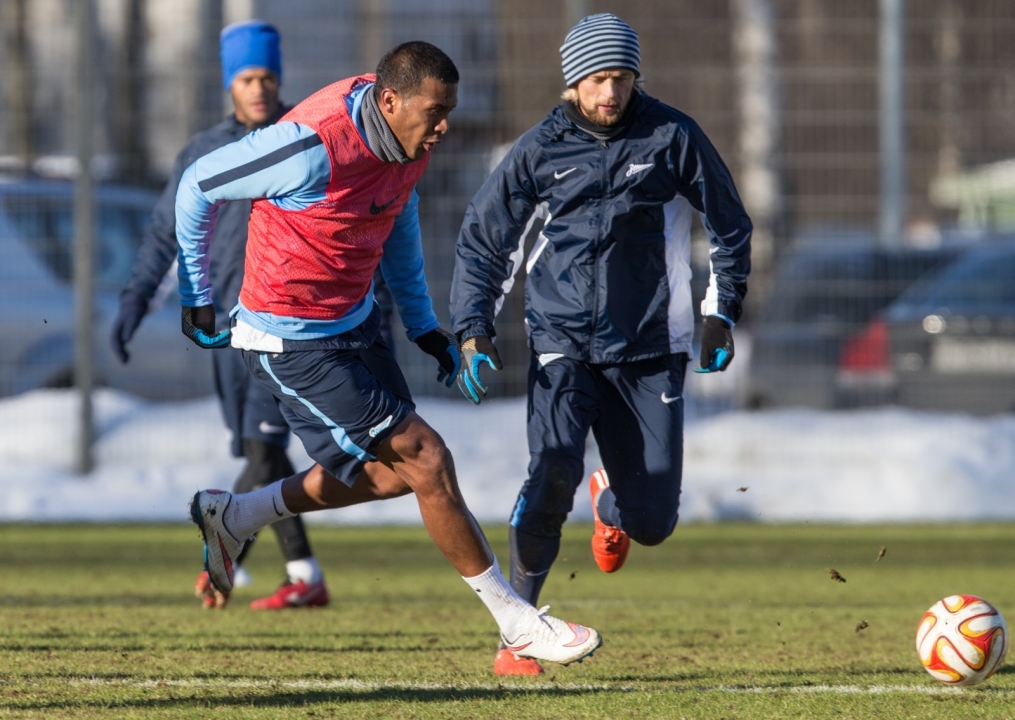 Тренировка перед матчем,  «ПСВ» — «Зенит»