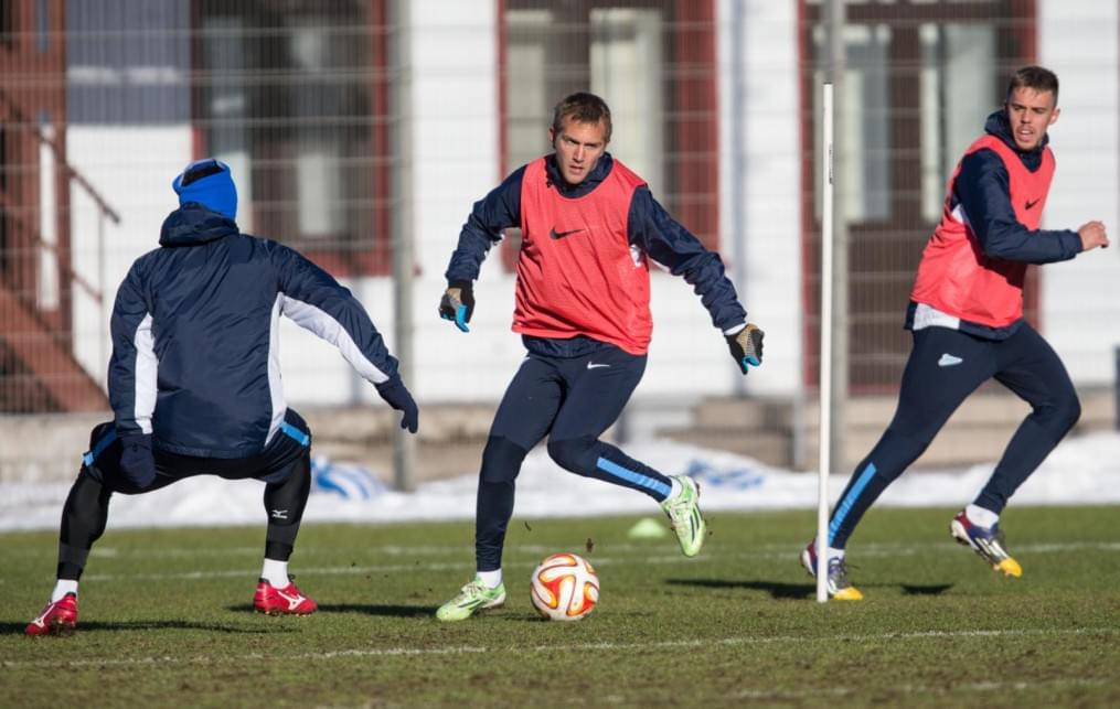 Тренировка перед матчем,  «ПСВ» — «Зенит»
