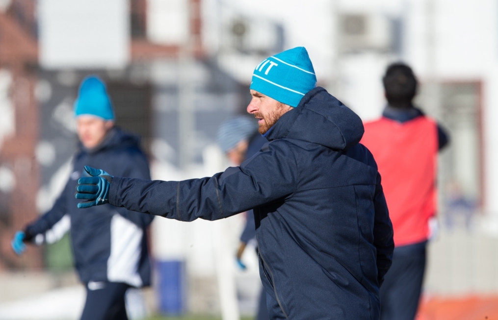 Тренировка перед матчем,  «ПСВ» — «Зенит»