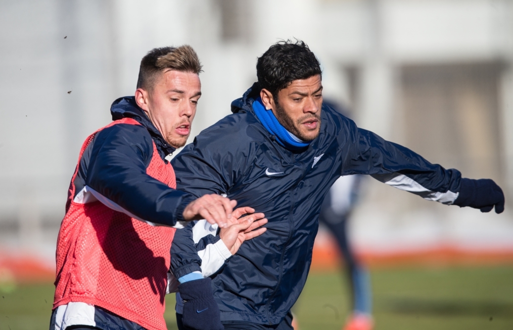 Тренировка перед матчем,  «ПСВ» — «Зенит»