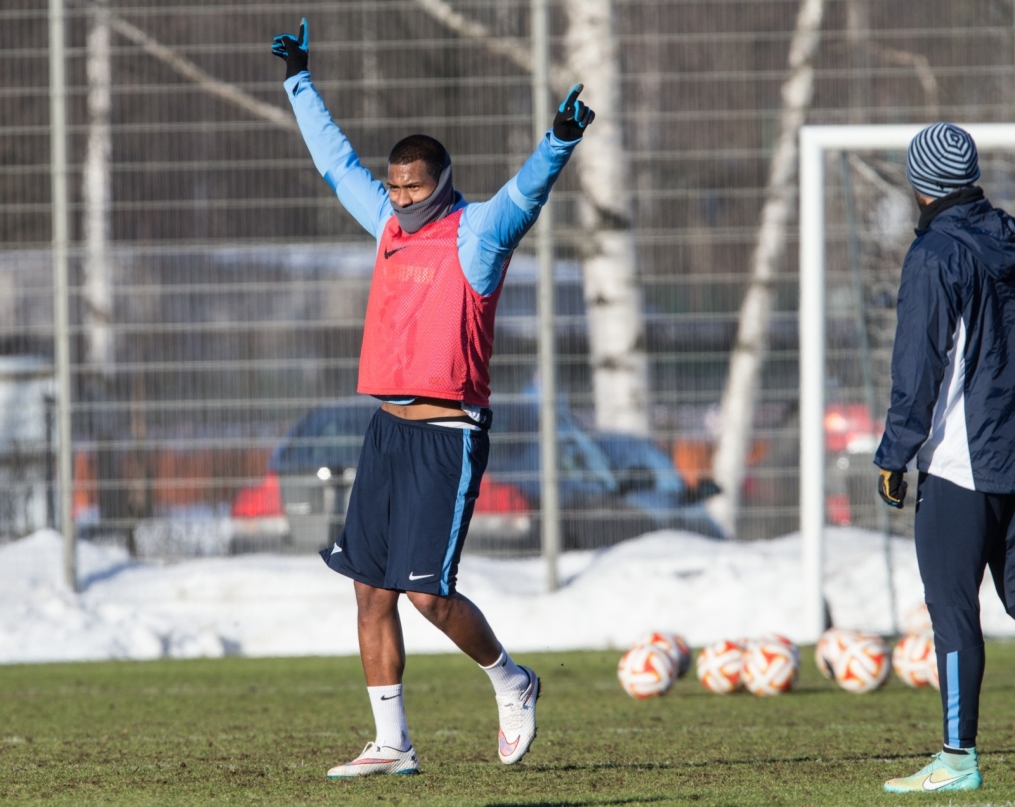Тренировка перед матчем,  «ПСВ» — «Зенит»