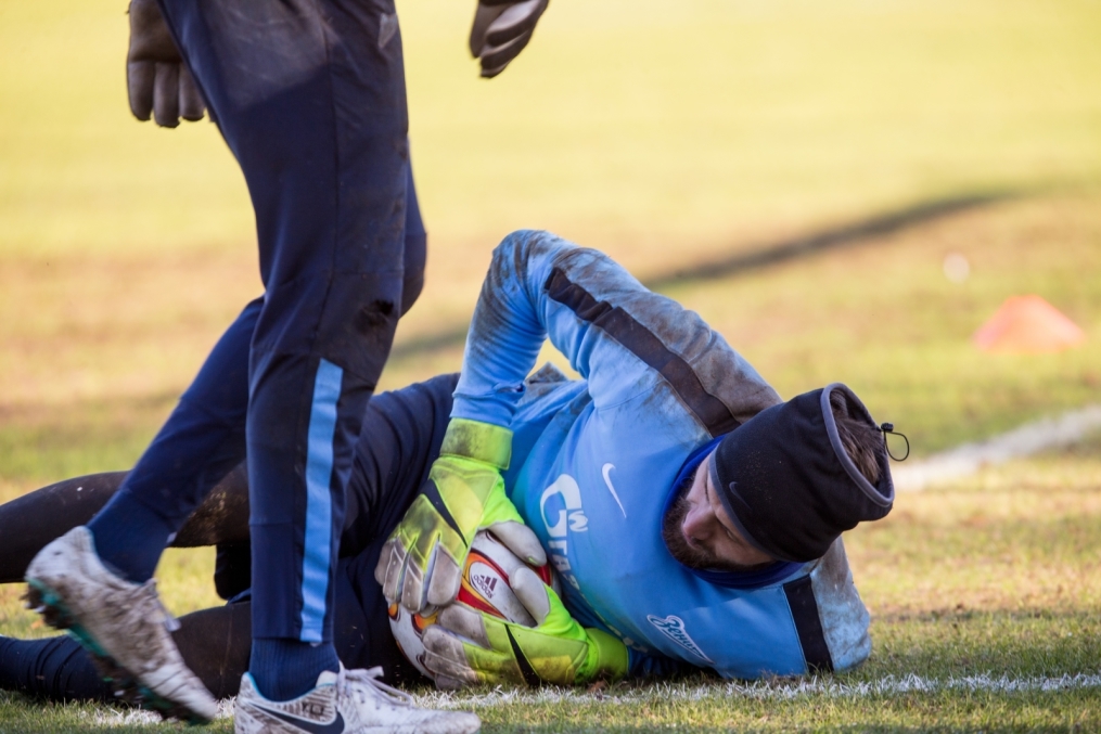 Тренировка перед матчем,  «ПСВ» — «Зенит»