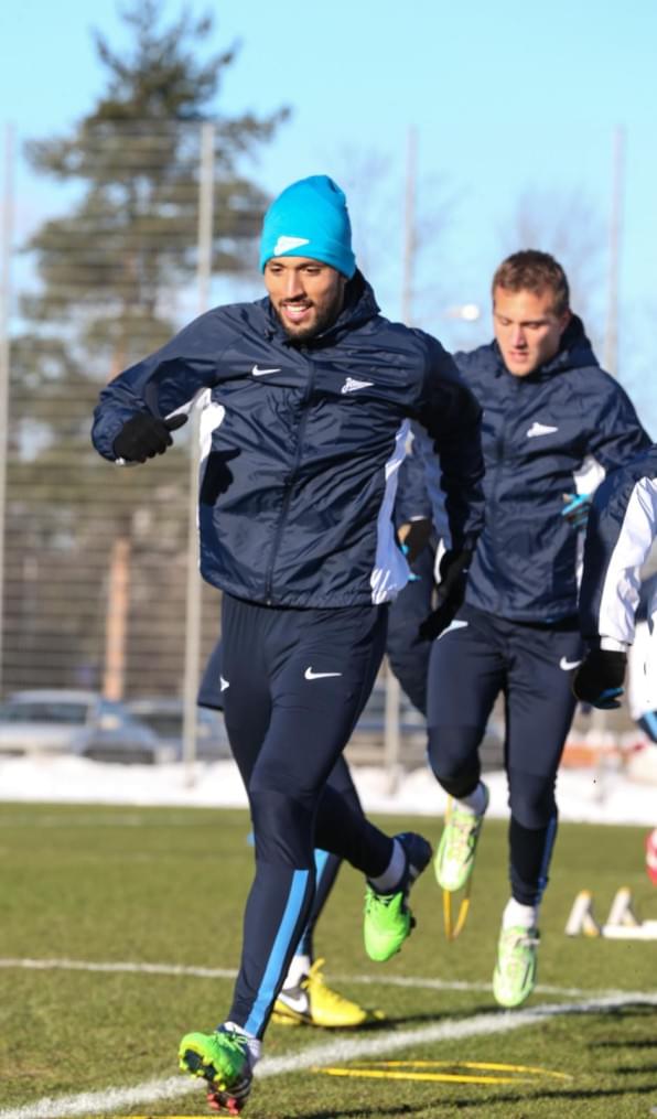 Тренировка перед матчем,  «ПСВ» — «Зенит»