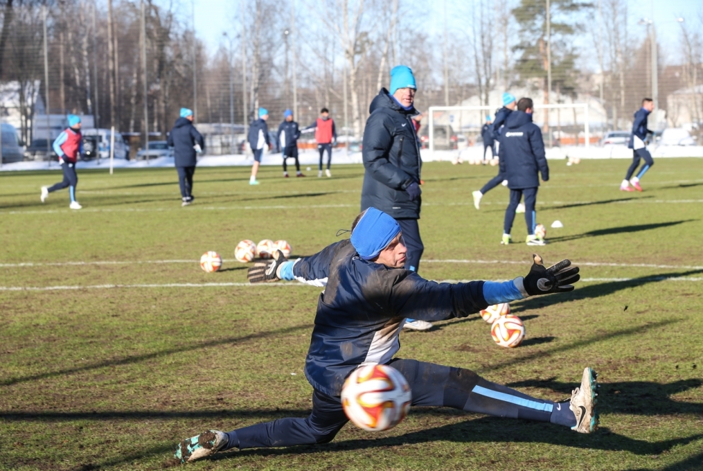 Тренировка перед матчем,  «ПСВ» — «Зенит»