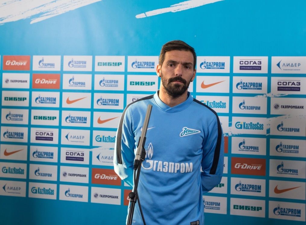 Тренировка перед матчем,  «ПСВ» — «Зенит»