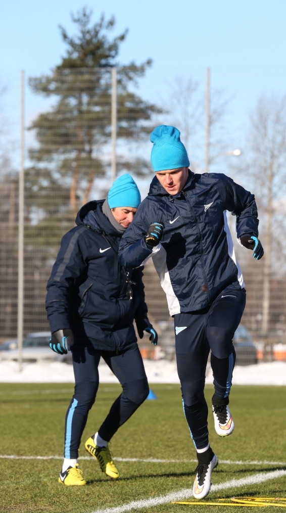 Тренировка перед матчем,  «ПСВ» — «Зенит»