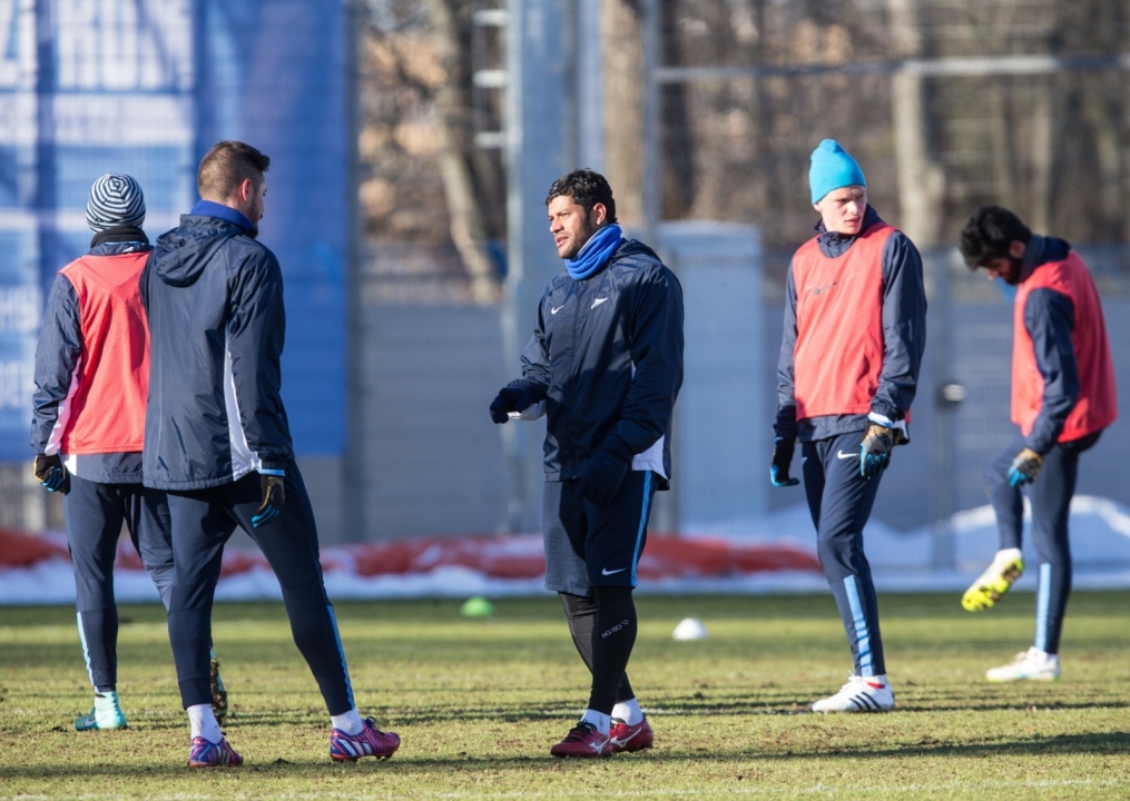 Тренировка перед матчем,  «ПСВ» — «Зенит»
