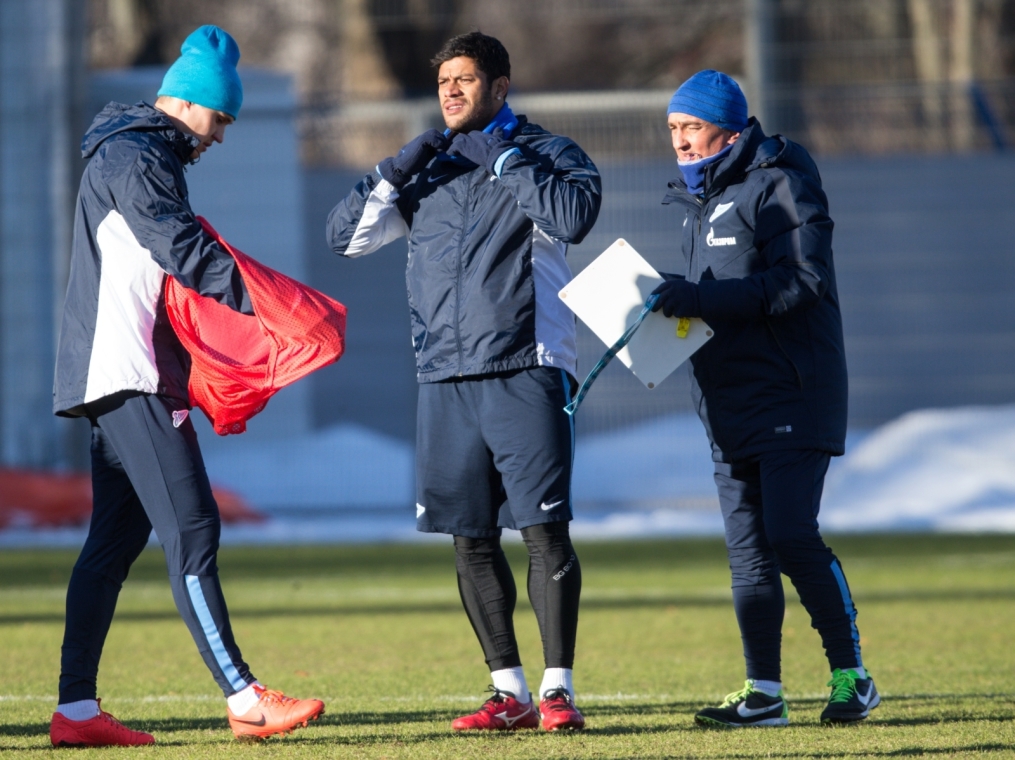 Тренировка перед матчем,  «ПСВ» — «Зенит»