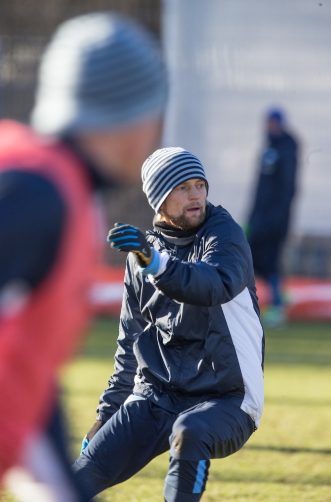 Тренировка перед матчем,  «ПСВ» — «Зенит»