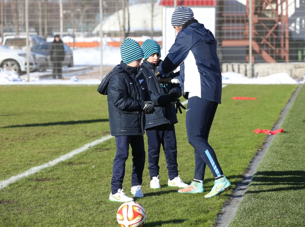Тренировка перед матчем,  «ПСВ» — «Зенит»