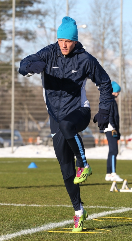 Тренировка перед матчем,  «ПСВ» — «Зенит»