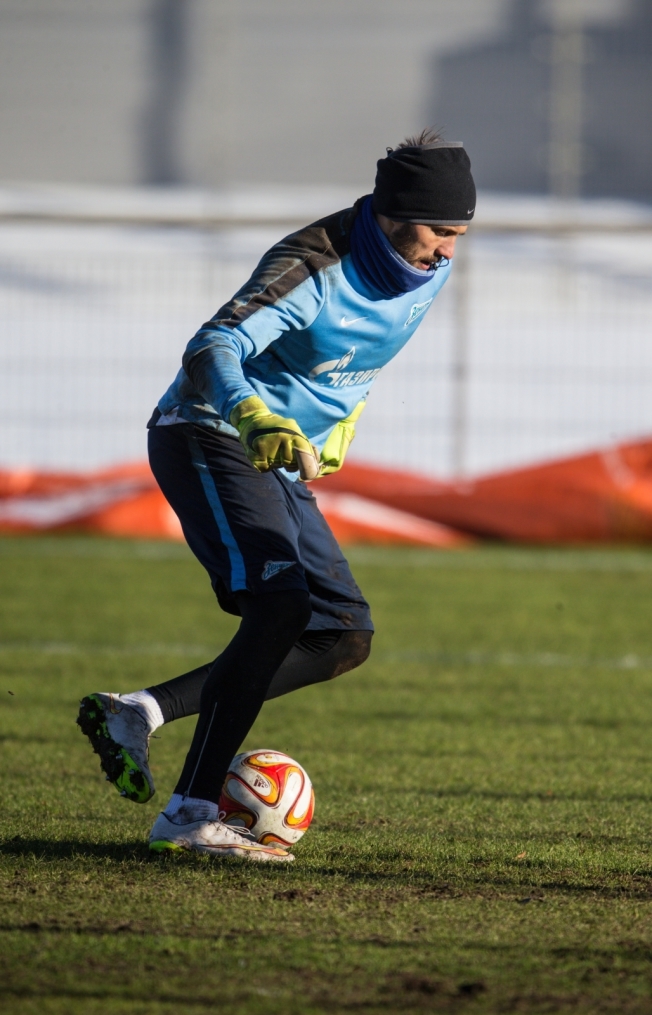 Тренировка перед матчем,  «ПСВ» — «Зенит»