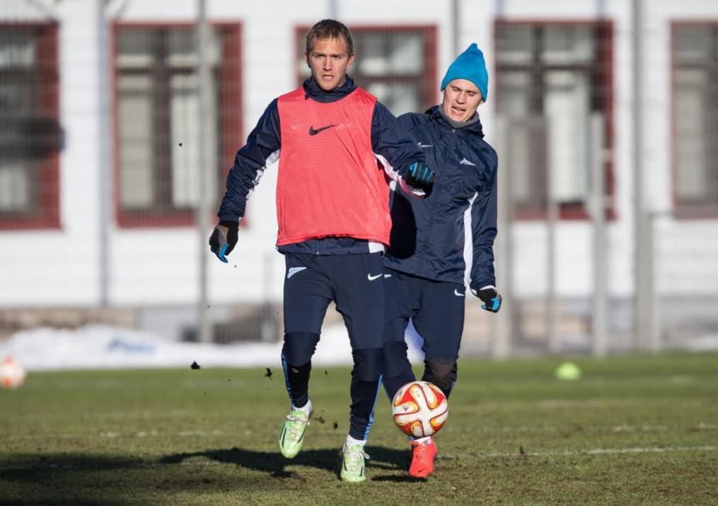 Тренировка перед матчем,  «ПСВ» — «Зенит»