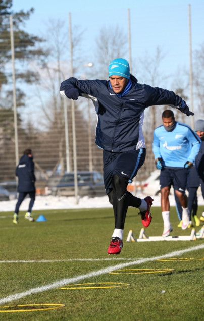 Тренировка перед матчем,  «ПСВ» — «Зенит»