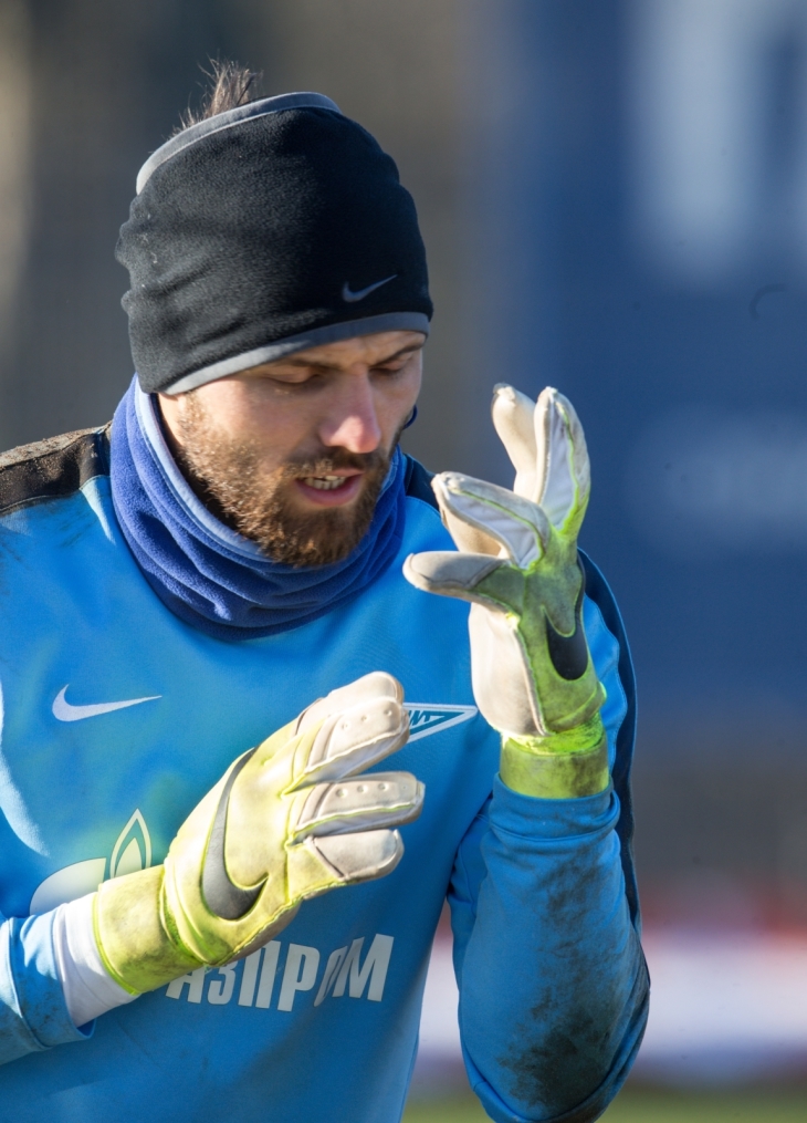 Тренировка перед матчем,  «ПСВ» — «Зенит»