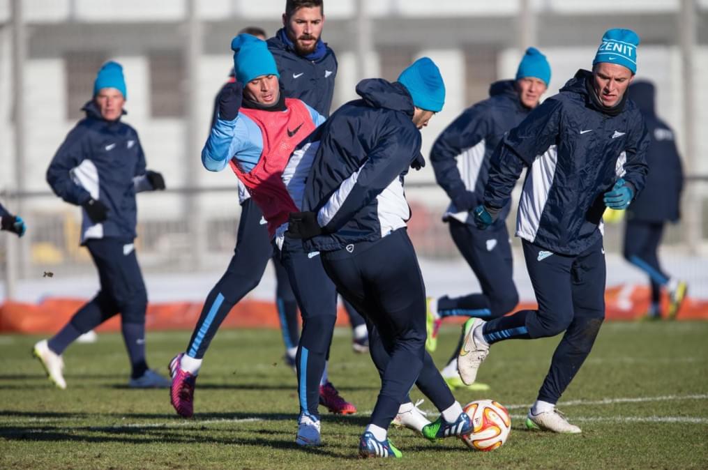 Тренировка перед матчем,  «ПСВ» — «Зенит»