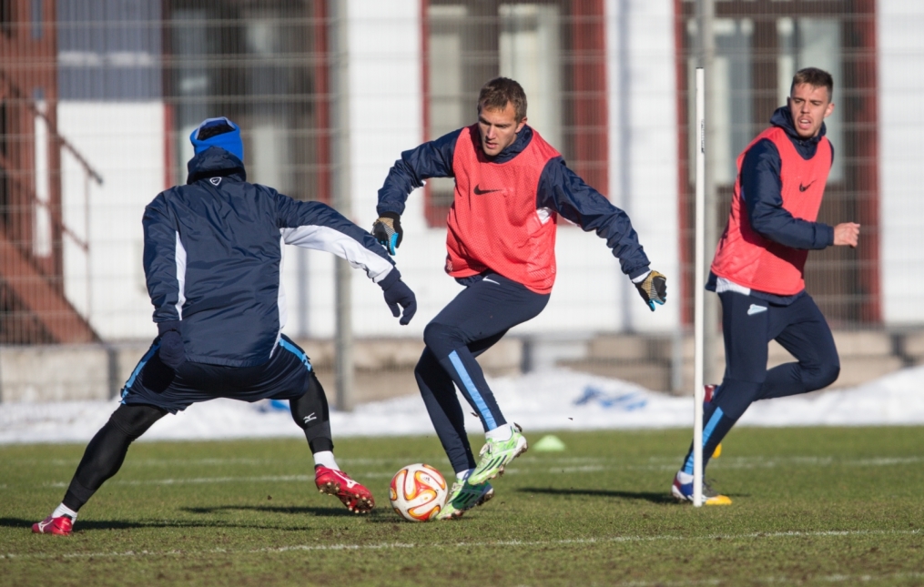 Тренировка перед матчем,  «ПСВ» — «Зенит»