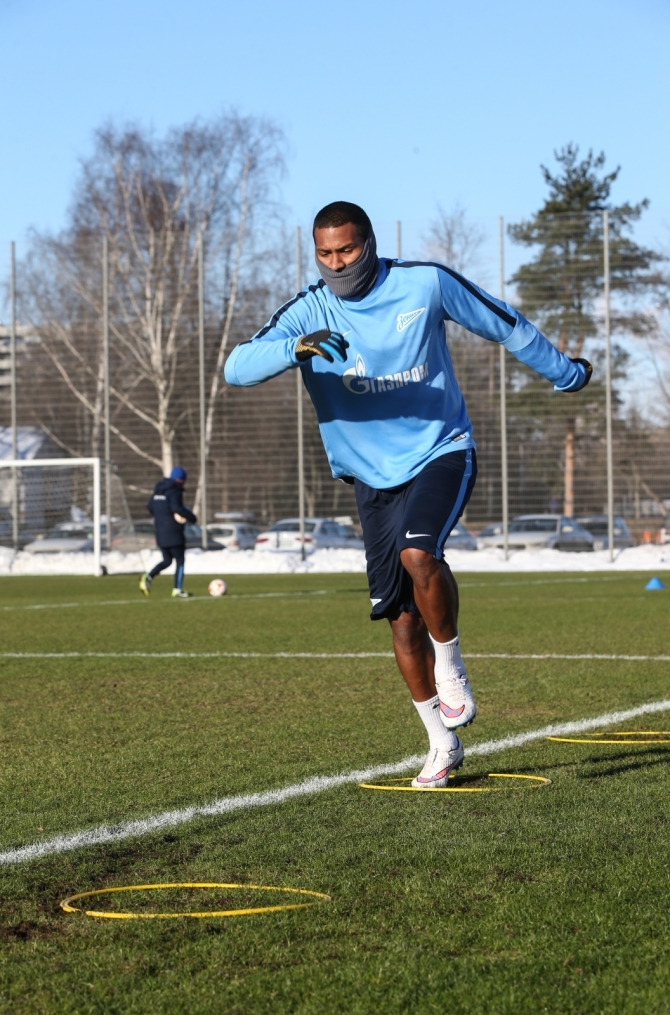 Тренировка перед матчем,  «ПСВ» — «Зенит»