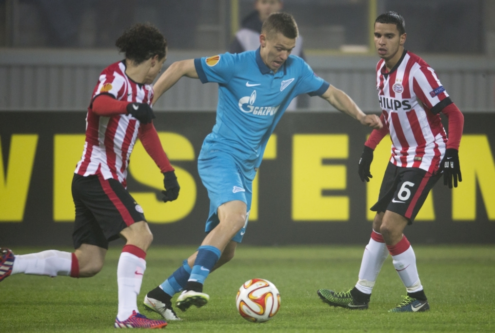 Лига Европы УЕФА, 1/16 финала, «Зенит» — ПСВ