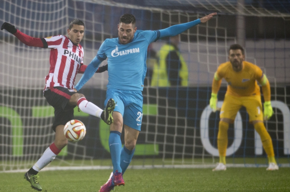 Лига Европы УЕФА, 1/16 финала, «Зенит» — ПСВ