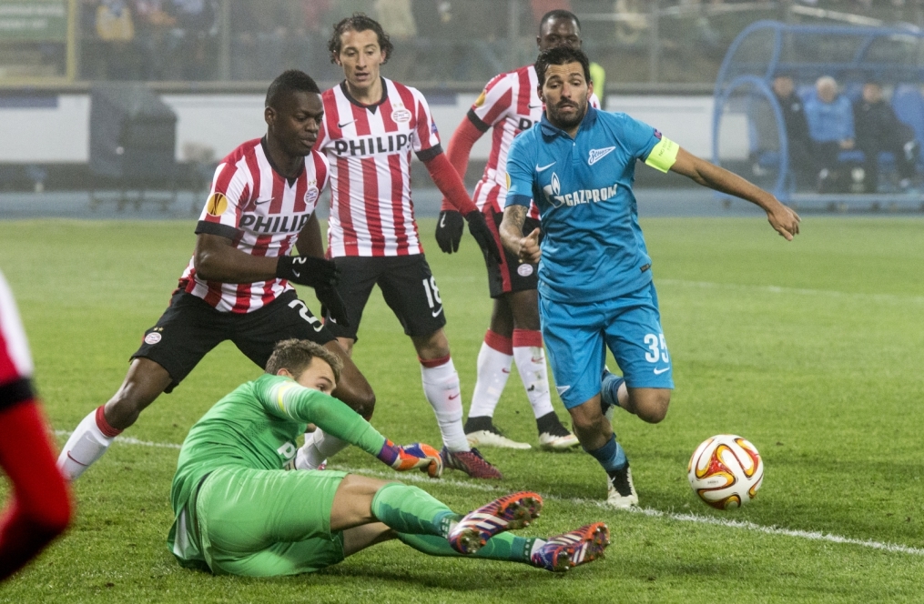 Лига Европы УЕФА, 1/16 финала, «Зенит» — ПСВ