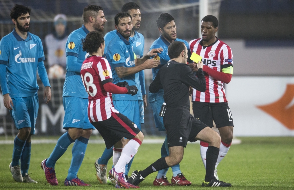 Лига Европы УЕФА, 1/16 финала, «Зенит» — ПСВ