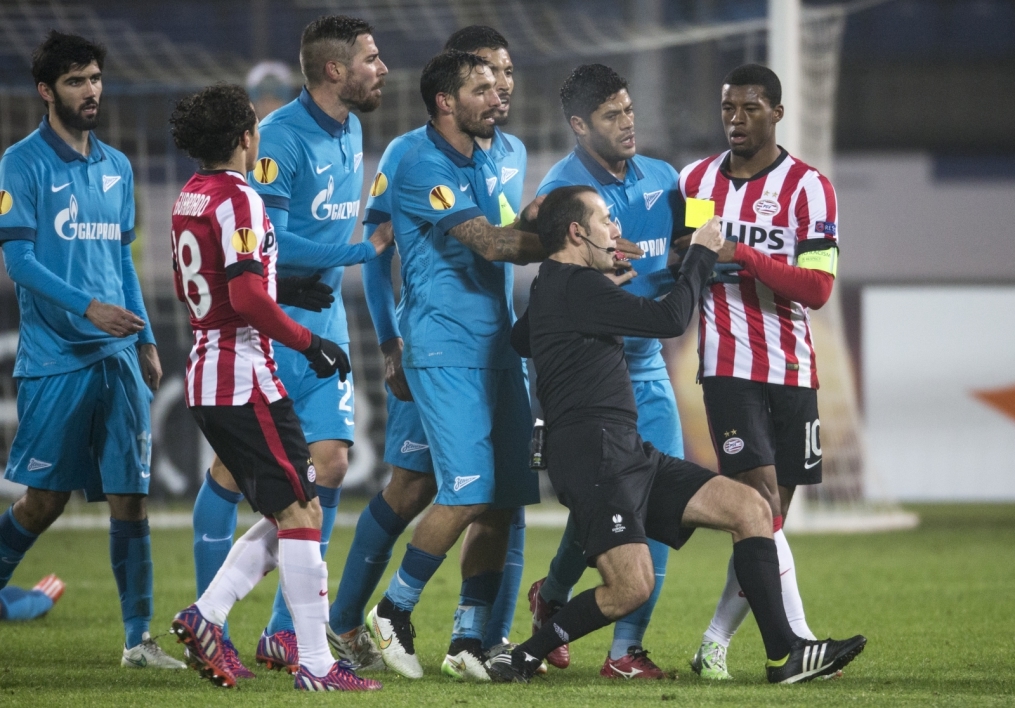 Лига Европы УЕФА, 1/16 финала, «Зенит» — ПСВ