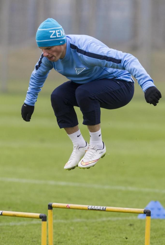 Открытая тренировка «Зенита» перед матчем 1/8 финала Лиги Европы УЕФА с «Торино»