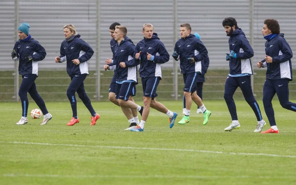 Открытая тренировка «Зенита» перед матчем 1/8 финала Лиги Европы УЕФА с «Торино»