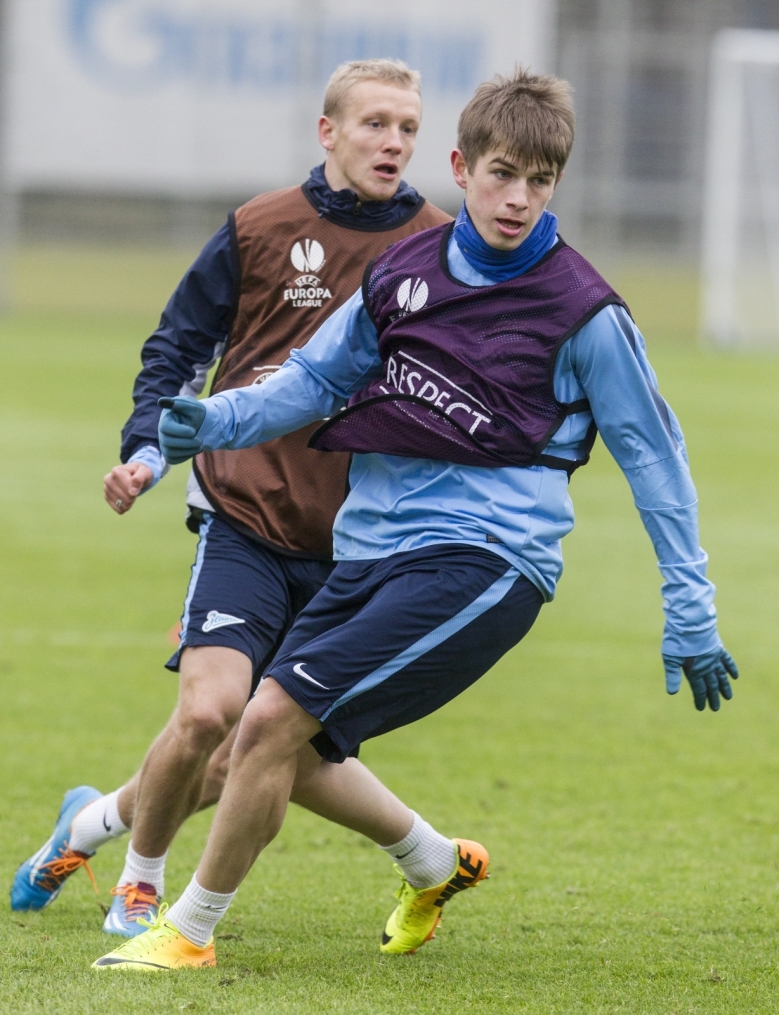 Открытая тренировка «Зенита» перед матчем 1/8 финала Лиги Европы УЕФА с «Торино»