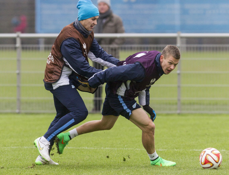 Открытая тренировка «Зенита» перед матчем 1/8 финала Лиги Европы УЕФА с «Торино»