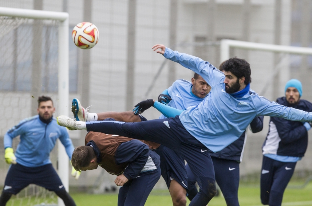 Открытая тренировка «Зенита» перед матчем 1/8 финала Лиги Европы УЕФА с «Торино»