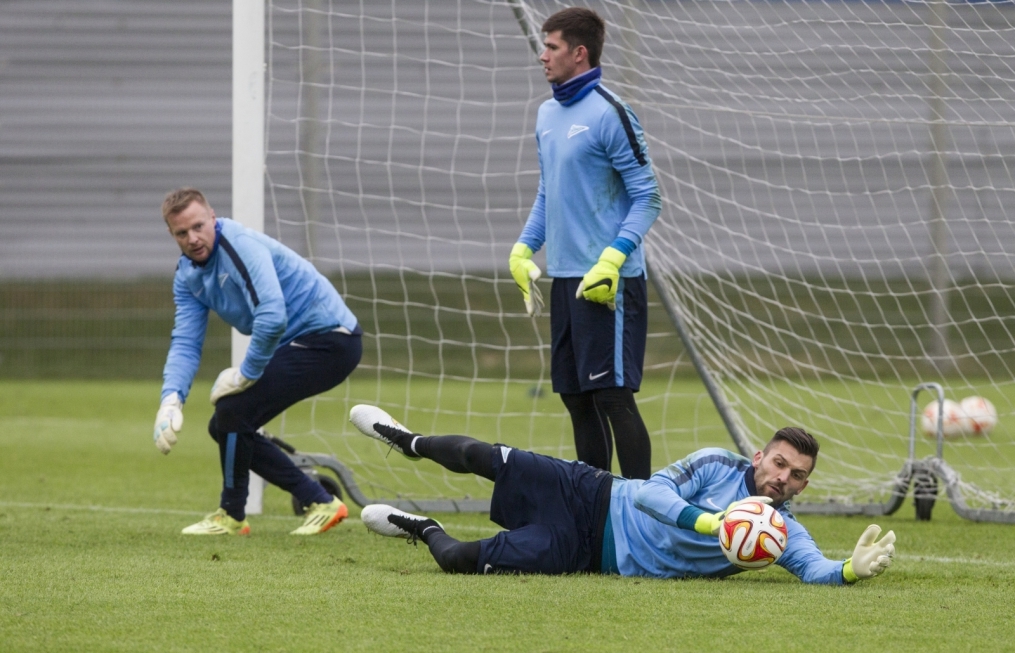 Открытая тренировка «Зенита» перед матчем 1/8 финала Лиги Европы УЕФА с «Торино»