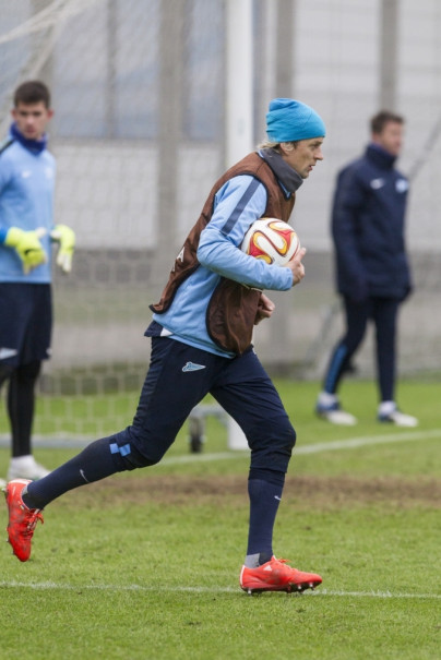 Открытая тренировка «Зенита» перед матчем 1/8 финала Лиги Европы УЕФА с «Торино»