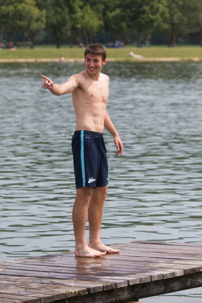 Сборы в Австрии: 6 июля, прогулка и отдых на озере