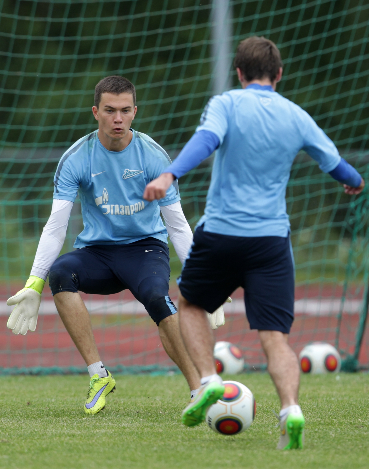 Тренировка «Зенита»-2 на сборе в Леппявирте 7 июля