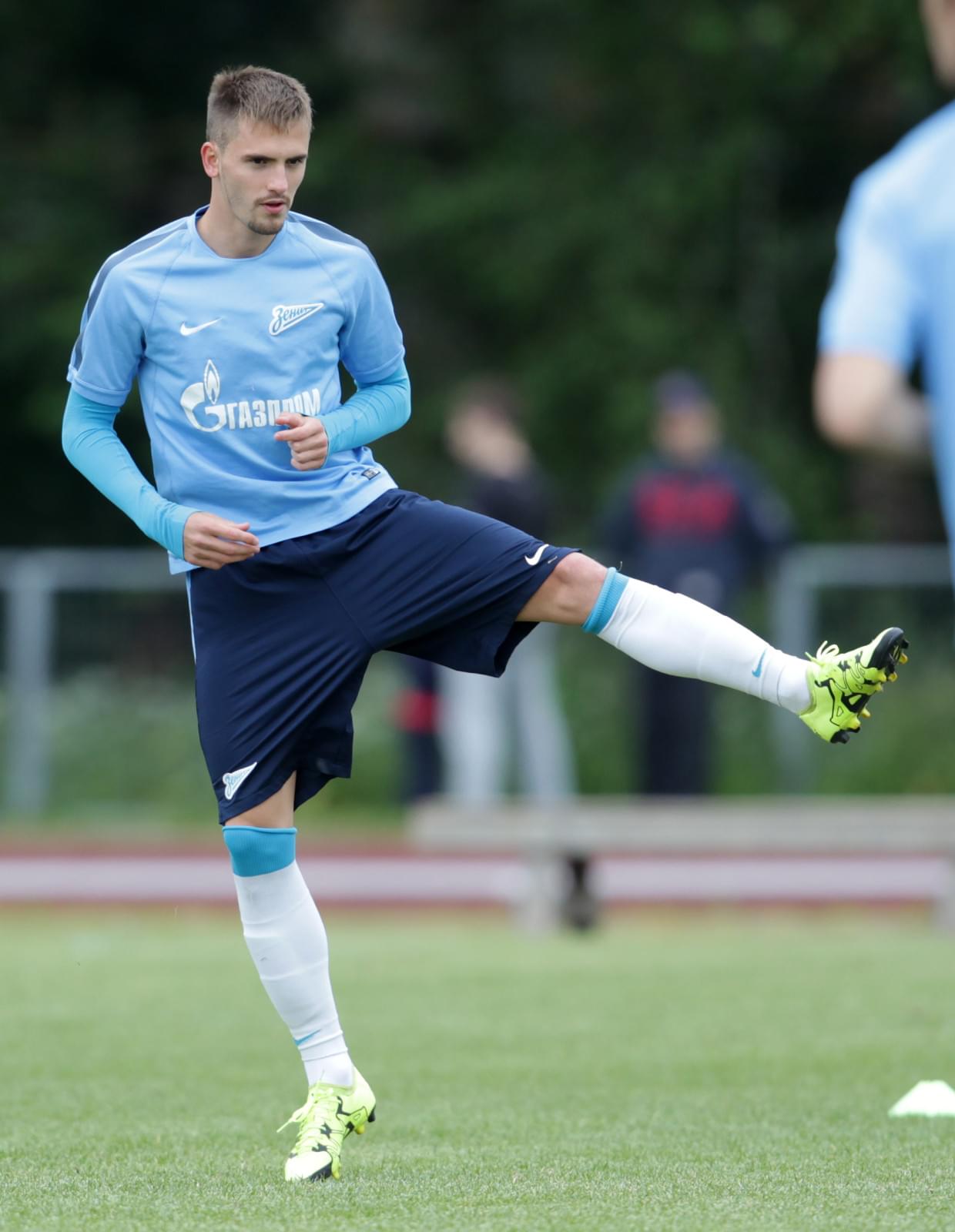 Тренировка «Зенита»-2 на сборе в Леппявирте 7 июля