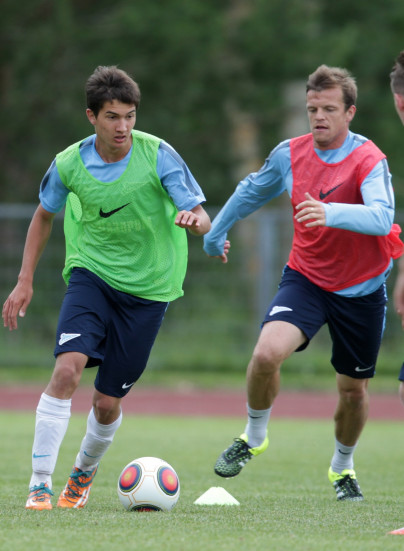 Тренировка «Зенита»-2 на сборе в Леппявирте 7 июля