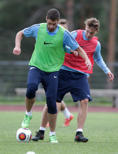 Тренировка «Зенита»-2 на сборе в Леппявирте 7 июля