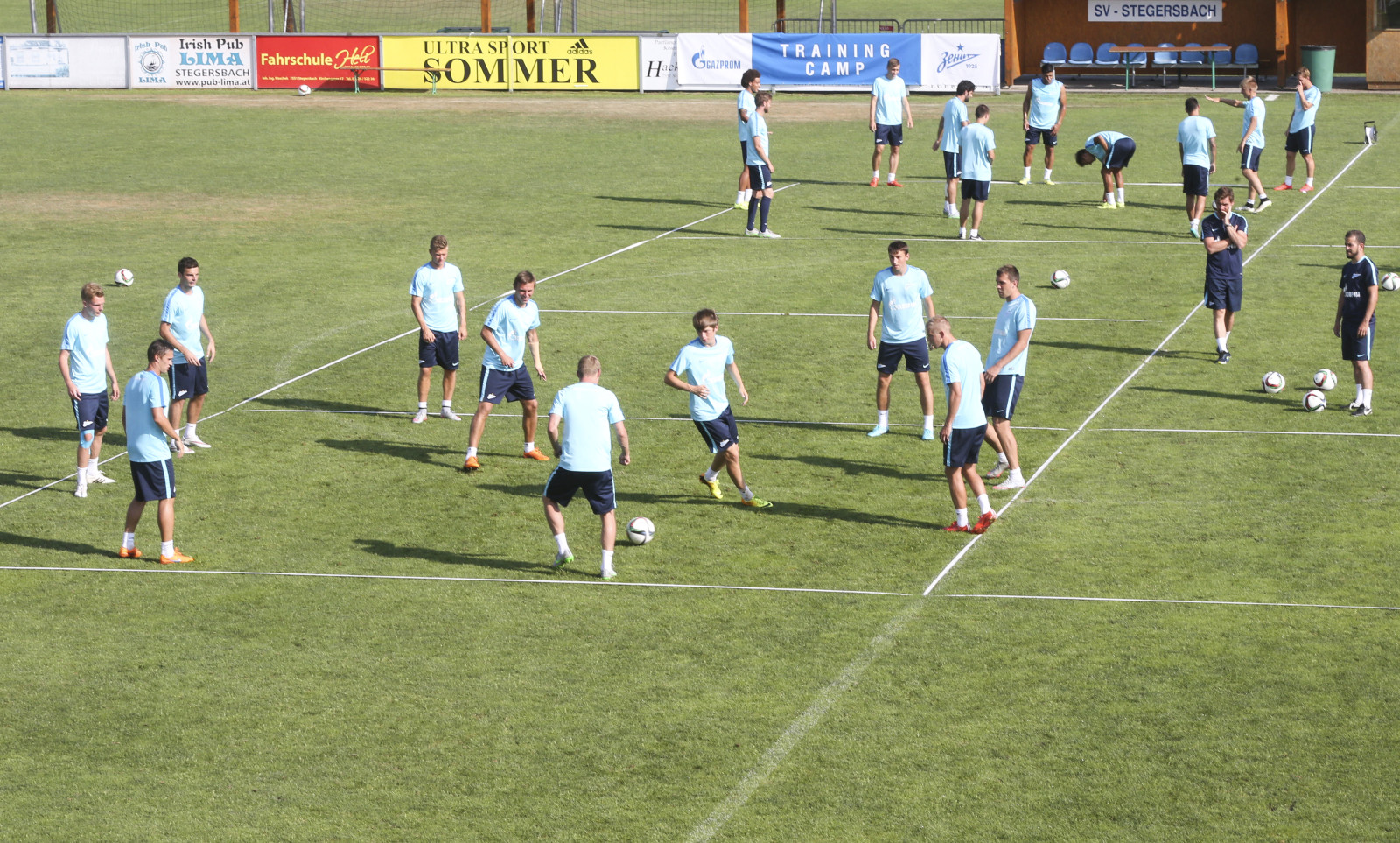 Сборы в Австрии: 7 июля, вечерняя тренировка