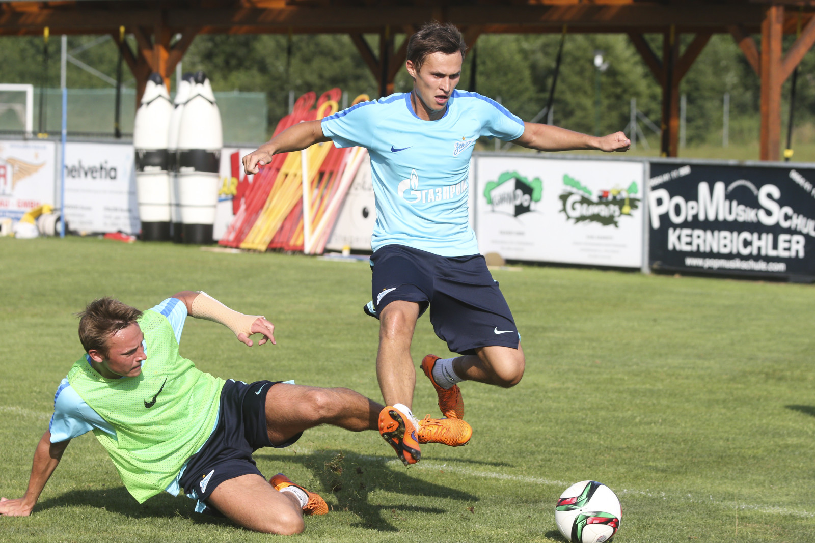 Сборы в Австрии: 7 июля, вечерняя тренировка