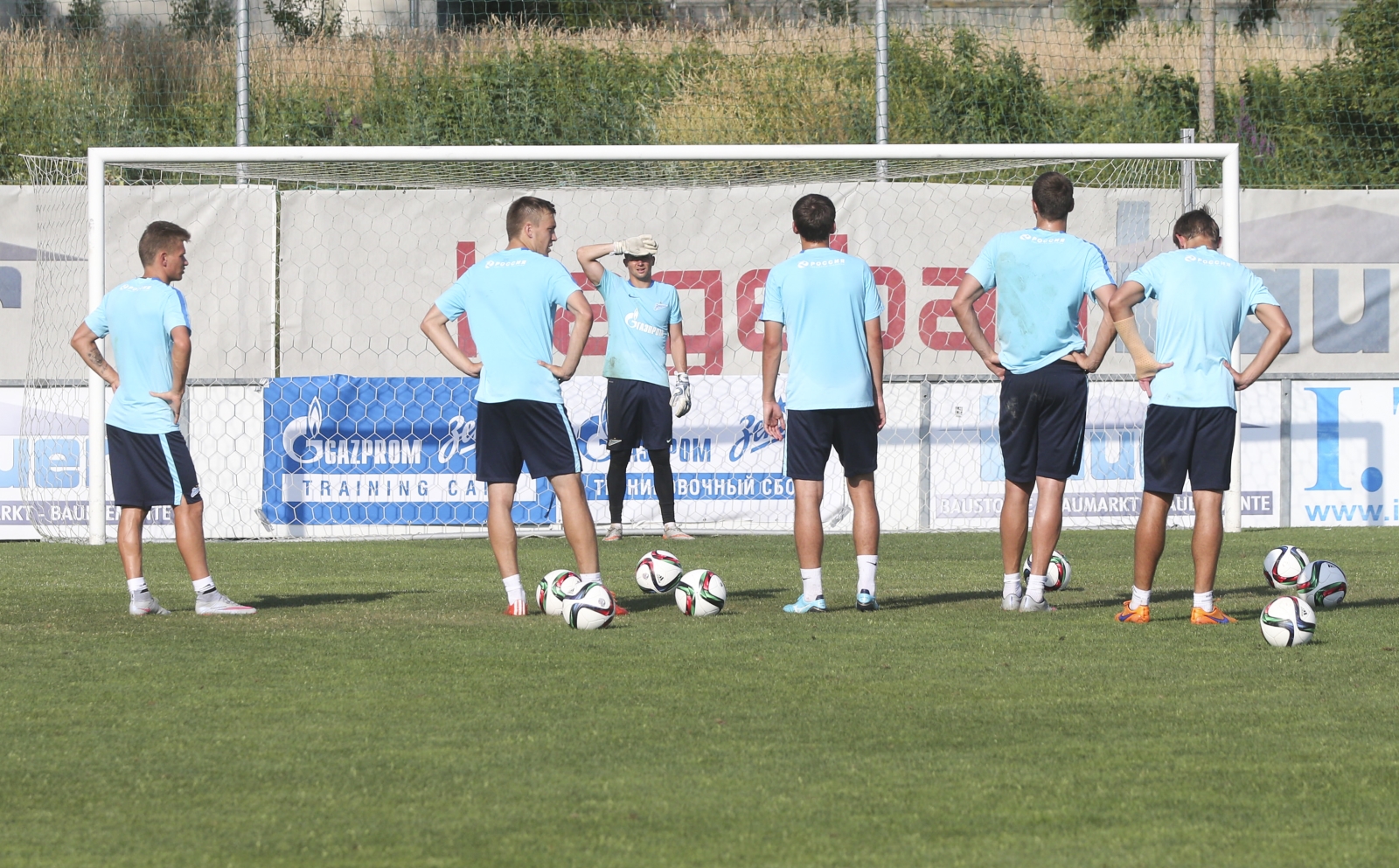 Сборы в Австрии: 7 июля, вечерняя тренировка