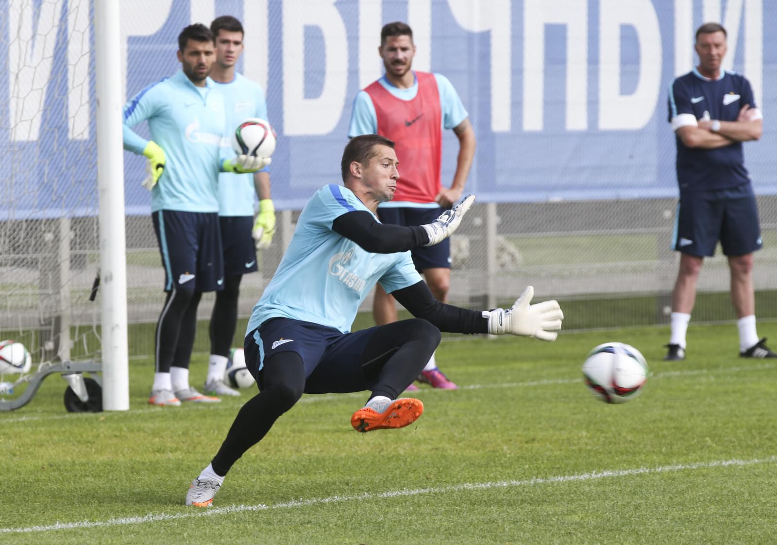 Тренировка «Зенита» перед матчем с «Динамо»