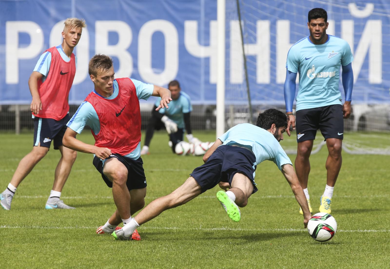 Тренировка «Зенита» перед матчем с «Динамо»