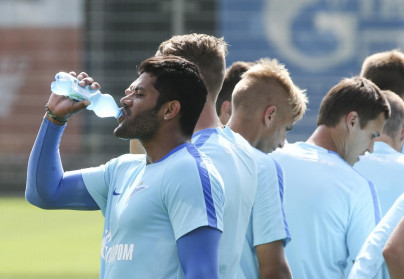 Тренировка «Зенита» перед матчем с «Динамо»