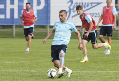 Тренировка «Зенита» перед матчем с «Динамо»