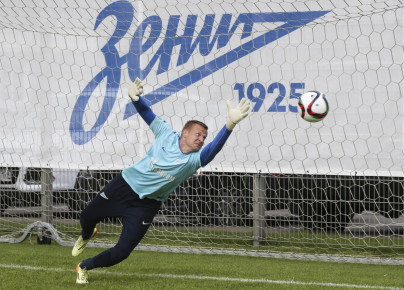 Тренировка «Зенита» перед матчем с «Динамо»